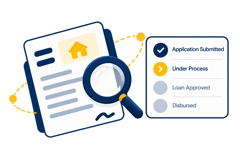 Loan application tracking